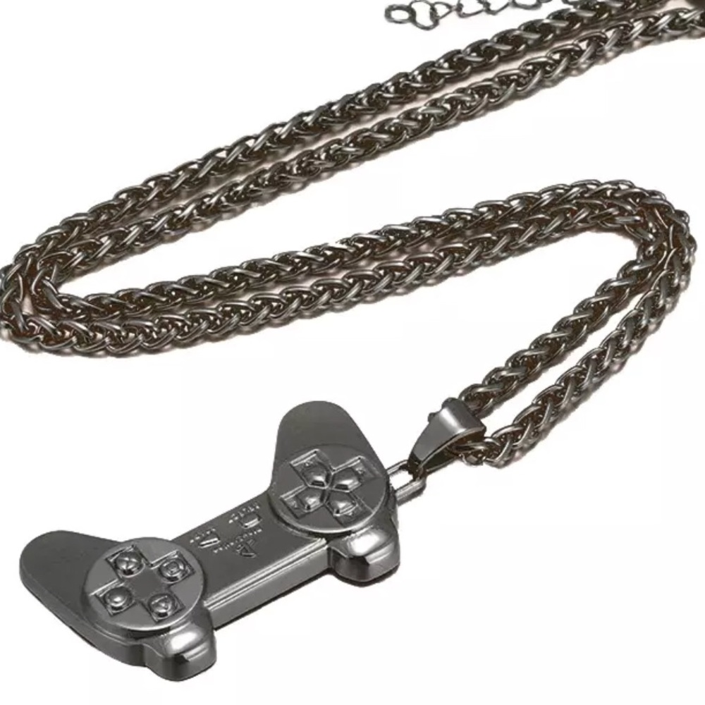Gaming Remote Adjustable Necklace New Gun Metal